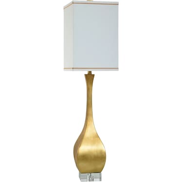 Gold Leaf Table Lamp 43"H