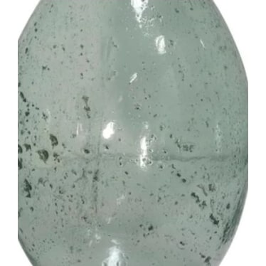 Seeded Sage Glass Vase 10.5"W x 22"H