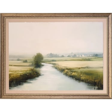 Scenic Stream Framed Print Under Glass 60"W x 46"H