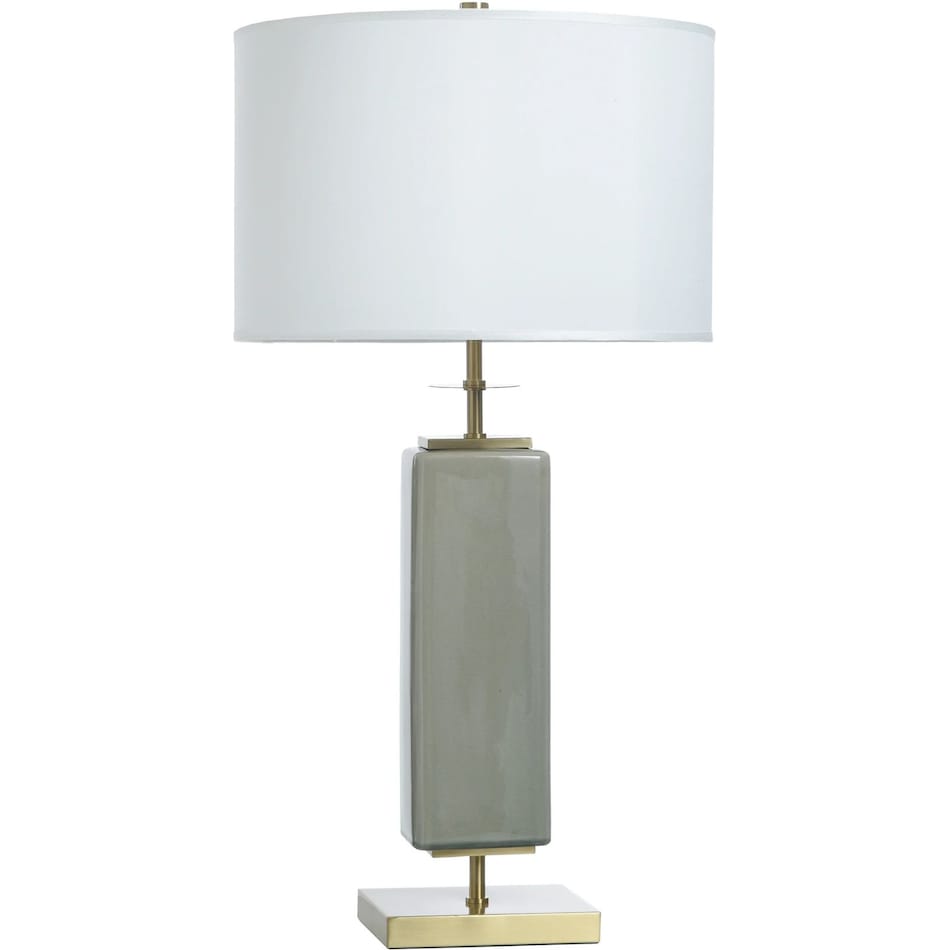 stlc green table lamp   