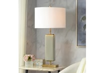 stlc green table lamp   
