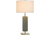 stlc green table lamp   
