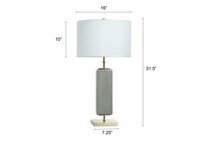 stlc green table lamp   