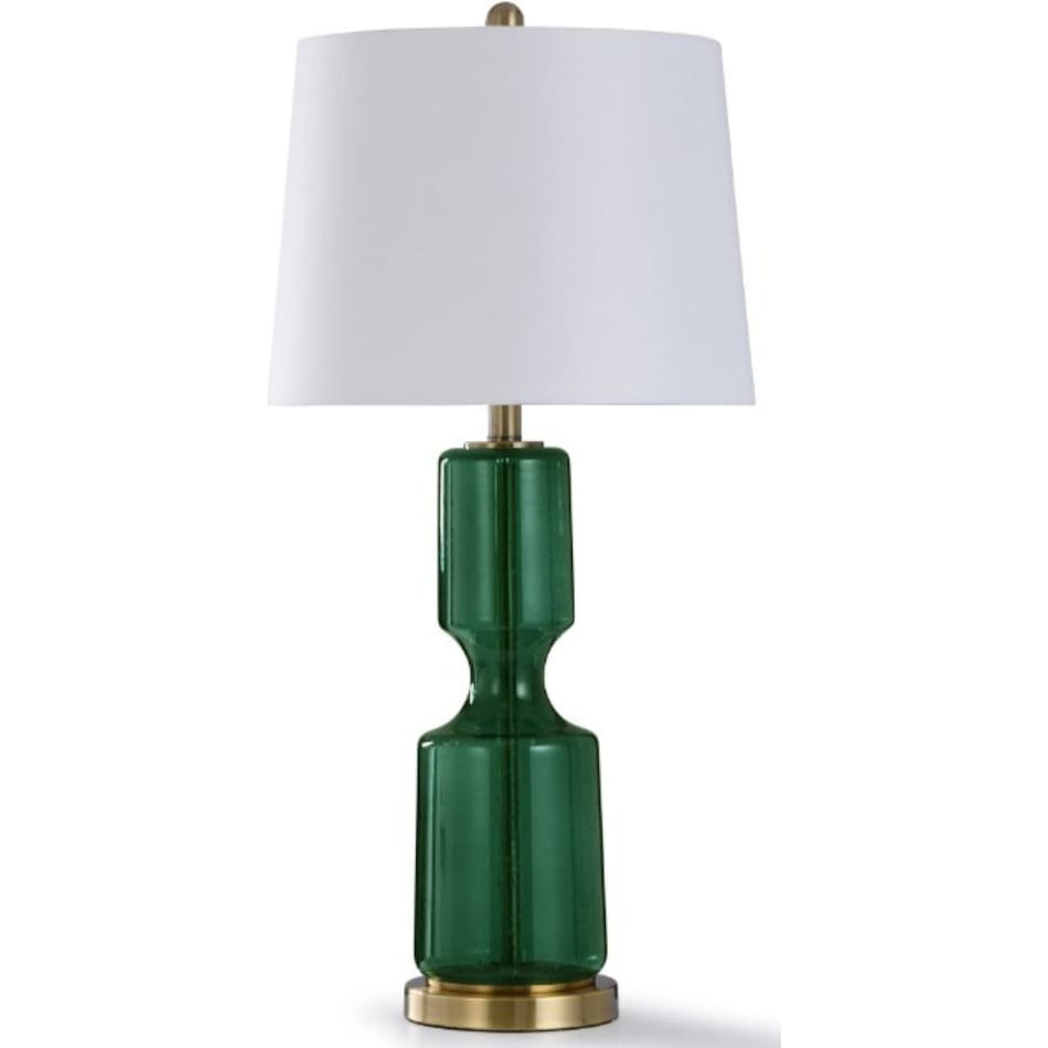 stlc green table lamp   