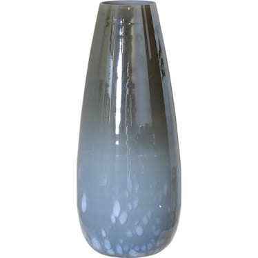 Grey and Smoke Vase 7"W x 16"H
