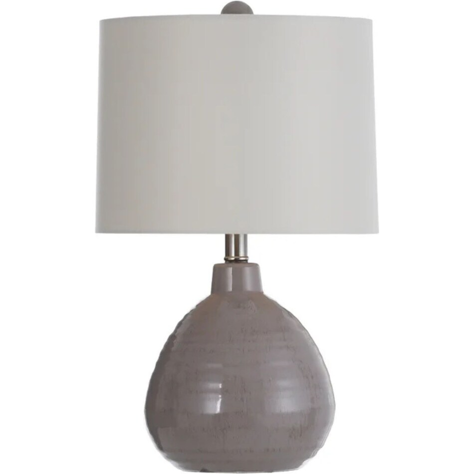 stlc grey table lamp   