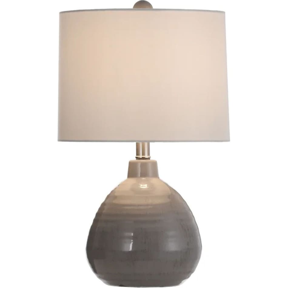 stlc grey table lamp   