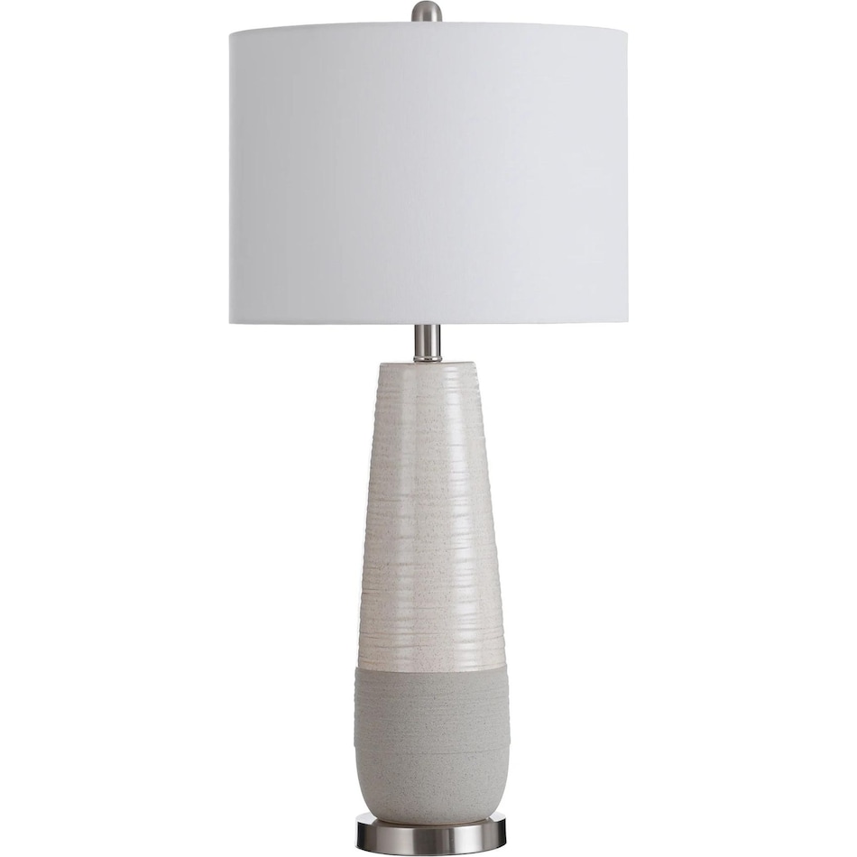 stlc grey table lamp   