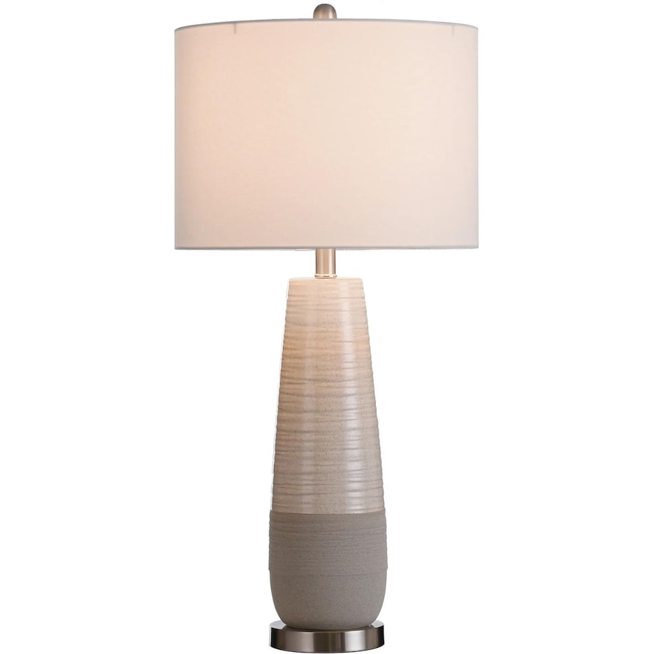 stlc grey table lamp   