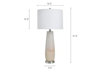 stlc grey table lamp   