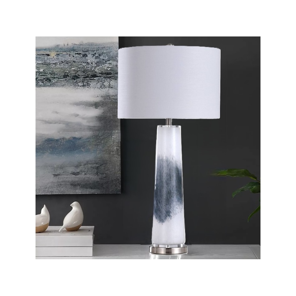 stlc grey table lamp   