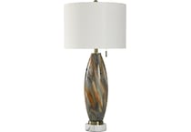 stlc grey table lamp   