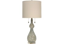 stlc grey table lamp   