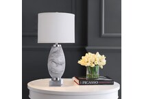 stlc grey table lamp   