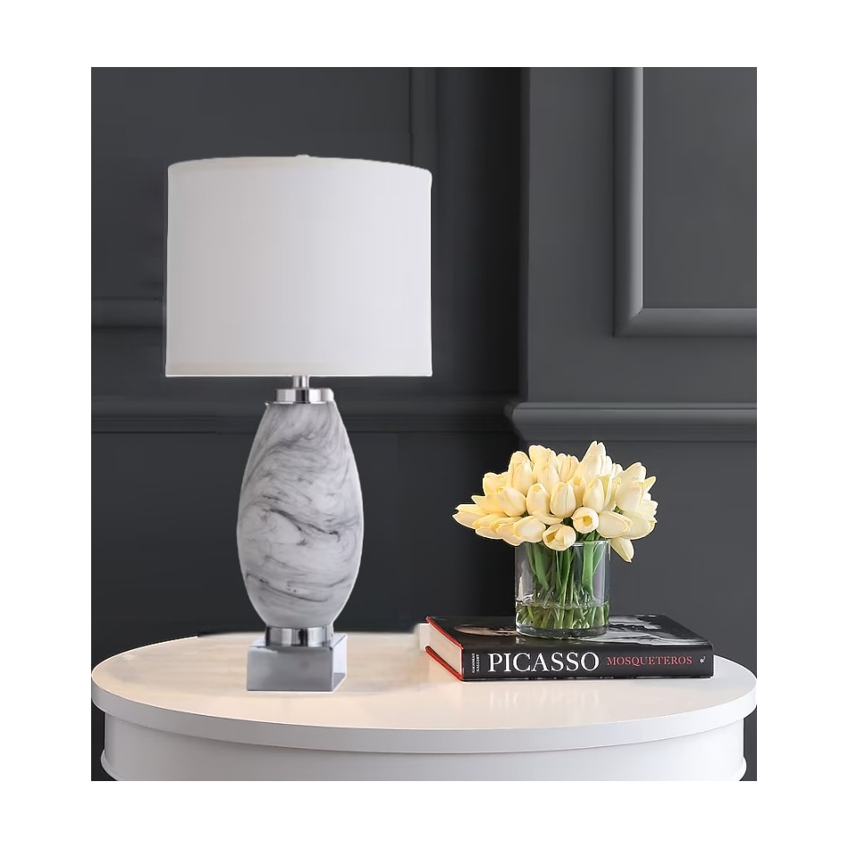 stlc grey table lamp   