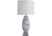 stlc grey table lamp   