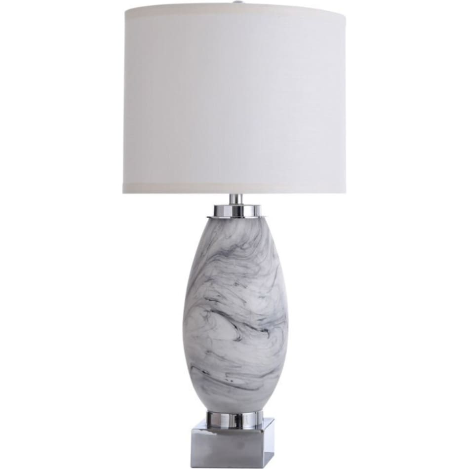 stlc grey table lamp   