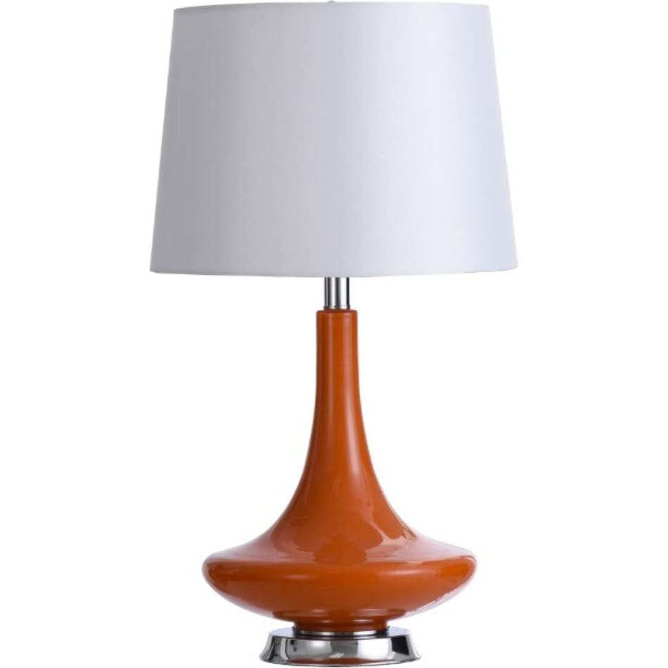 stlc orange table lamp   