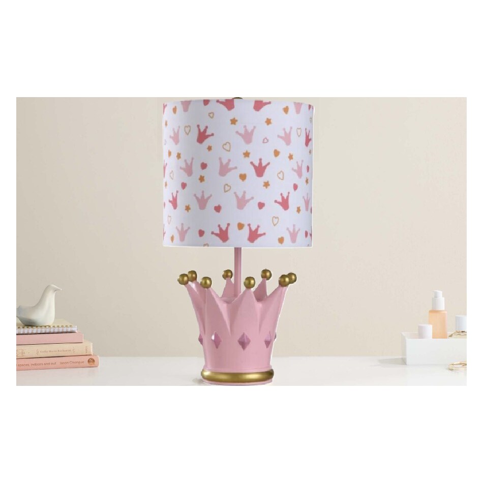 stlc pink table lamp   