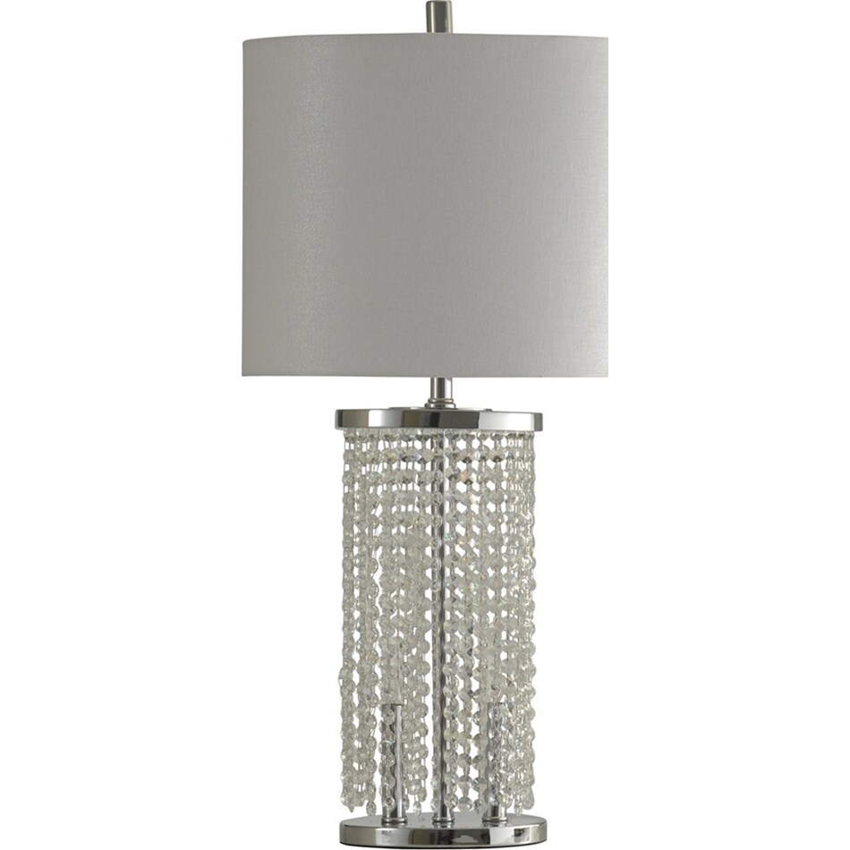stlc silver table lamp   