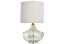 stlc silver table lamp   