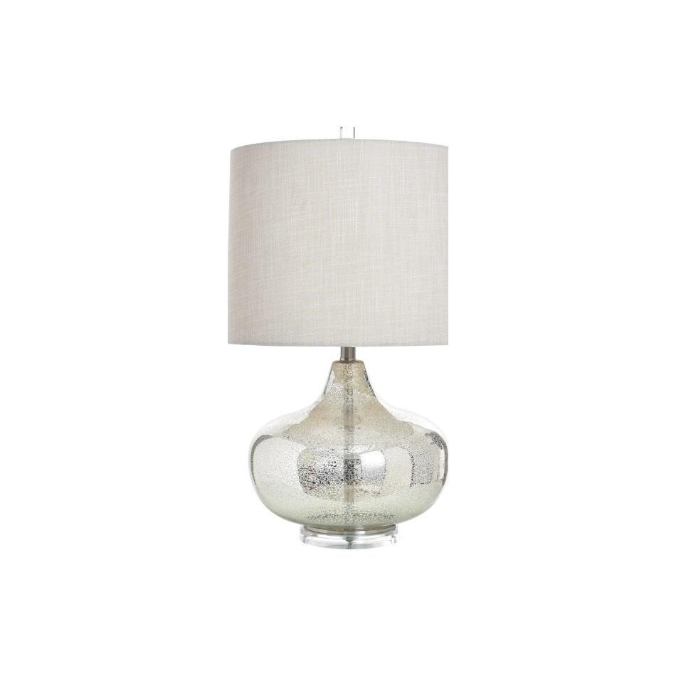 stlc silver table lamp   