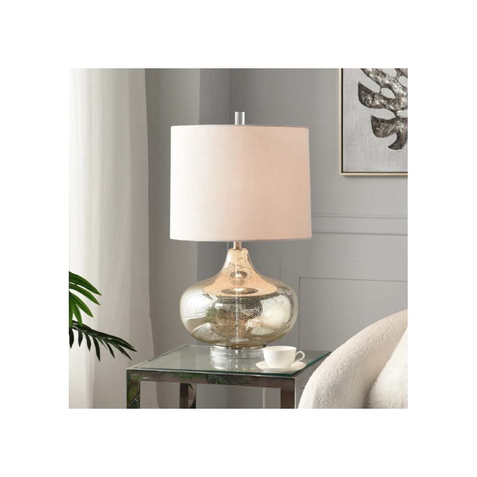 stlc silver table lamp   