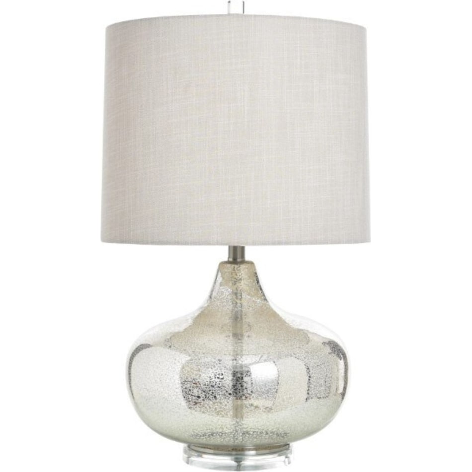 stlc silver table lamp   