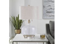 stlc silver table lamp   