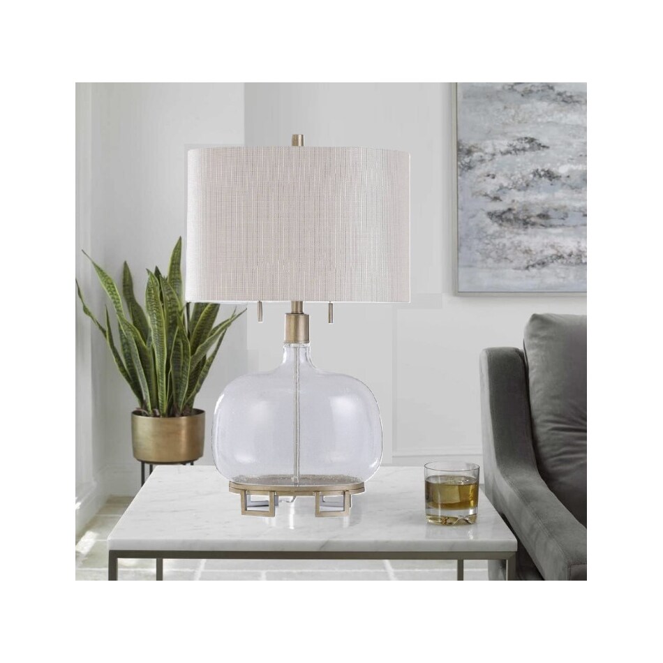 stlc silver table lamp   