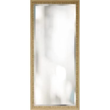 Reeded Natural Leaner Mirror 28"W x 62"H