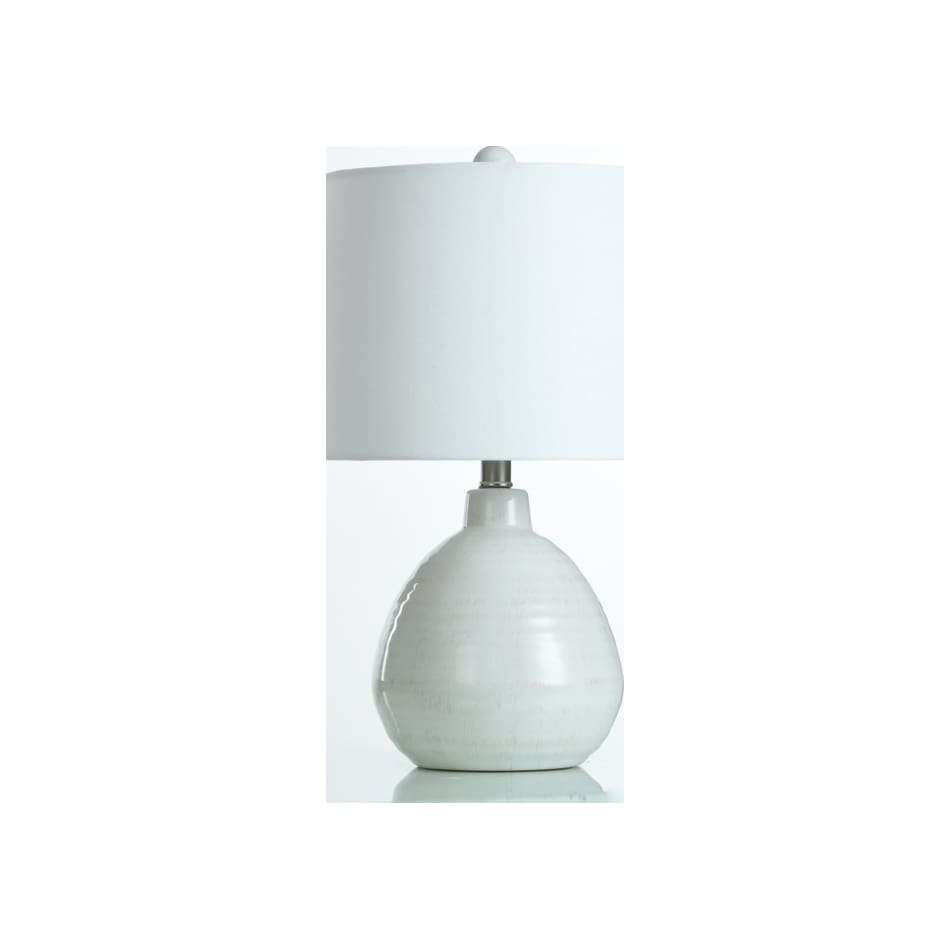 stlc white table lamp   