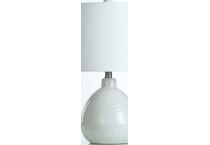 stlc white table lamp   