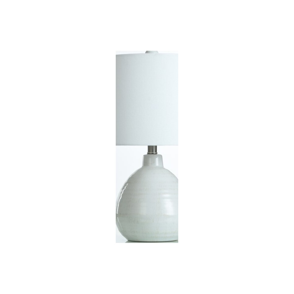 stlc white table lamp   