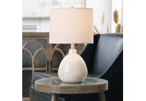 stlc white table lamp   