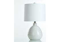 stlc white table lamp   