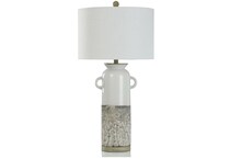 stlc white table lamp   