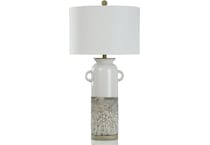 stlc white table lamp   