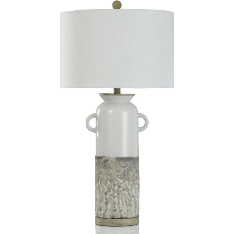 stlc white table lamp   