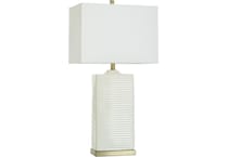 stlc white table lamp   