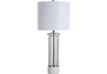stlc white table lamp   