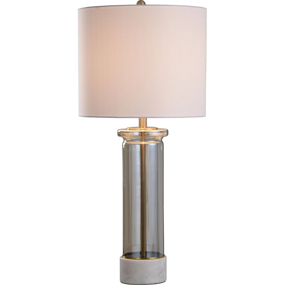 stlc white table lamp   