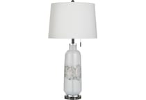 stlc white table lamp   