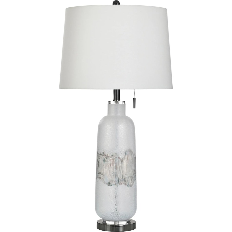 stlc white table lamp   