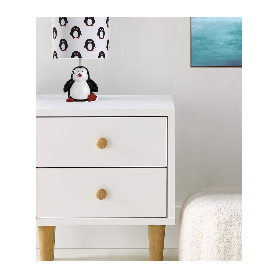stlc white table lamp   