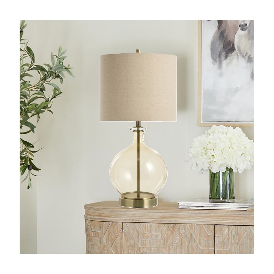 stlc yellow table lamp   