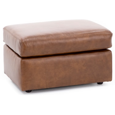 Savannah Leather Ottoman