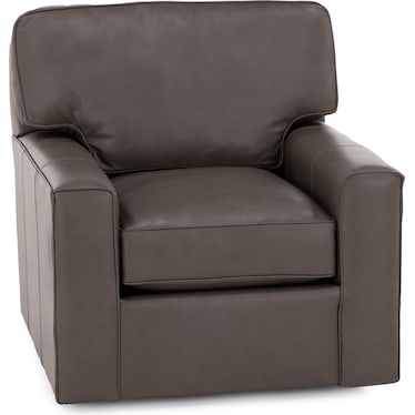 Leigh Leather Swivel Chair