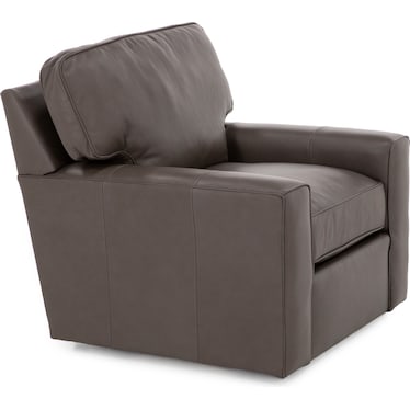 Leigh Leather Swivel Chair