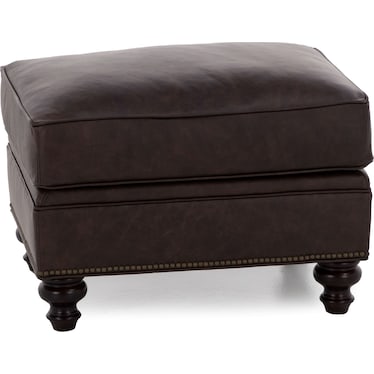 Harrison Leather Ottoman